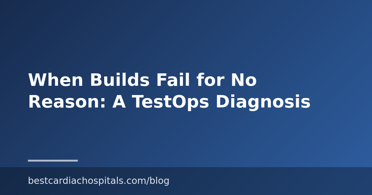 When Builds Fail for No Reason: A TestOps Diagnosis